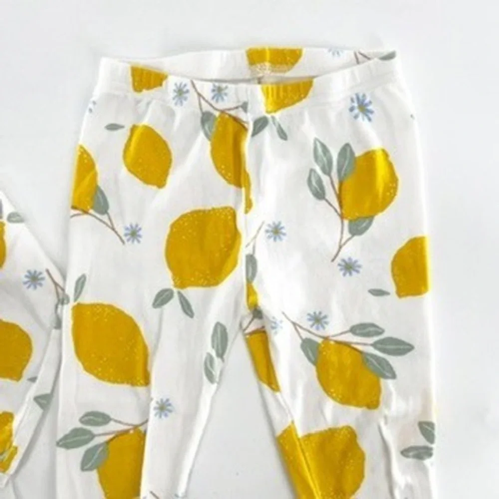 Carter's Just One You Kids 2T Lemon‎ Print Long Sleeve Pajama Set